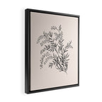 Minimal Acacia Branch Framed Canvas Print Gallery Image 2