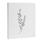 Minimal Wildflower Line Art Branch Canvas Print Gallery Image 8
