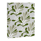 Mistletoe Pattern - Green Canvas Print Gallery Image 6
