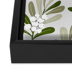 Mistletoe Pattern - Green Framed Canvas Print Gallery Image 3