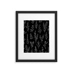 New Black Wildflowers Framed Art Print Gallery Image 6