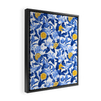 Porcelain Magnolias Flowers and Lemons Framed Canvas Print Gallery Image 2