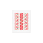 Strawberries Red Stripes  Art Print Gallery Image 1