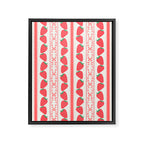 Strawberries Red Stripes  Framed Canvas Print Gallery Image 6