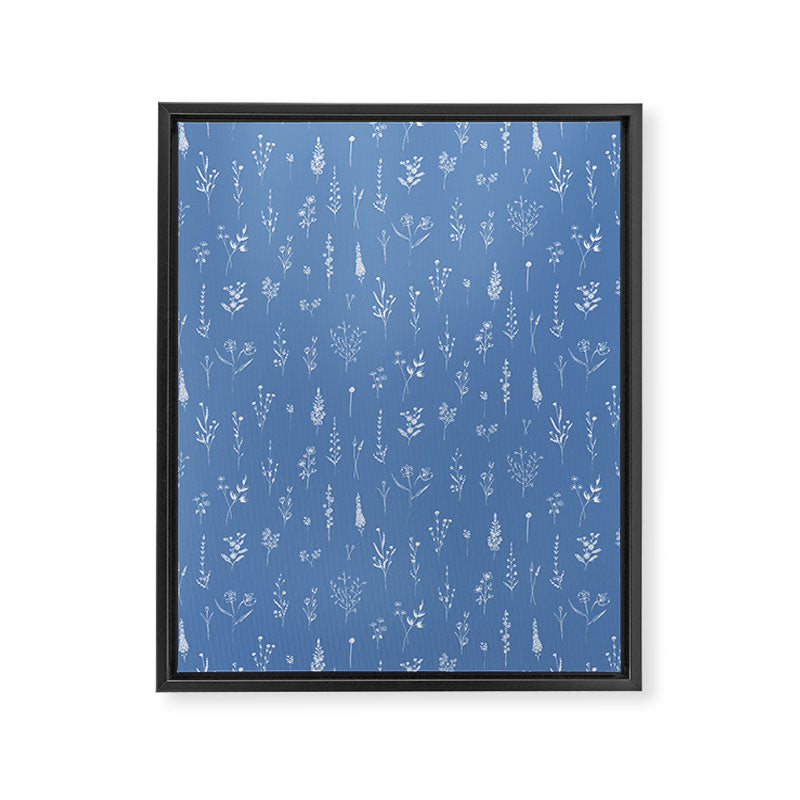 Wildflowers blue Framed Canvas Print Gallery Image 8