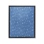 Wildflowers blue Framed Canvas Print Gallery Image 8
