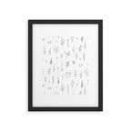Wildflowers - Grey Flowers Framed Art Print Gallery Image 6
