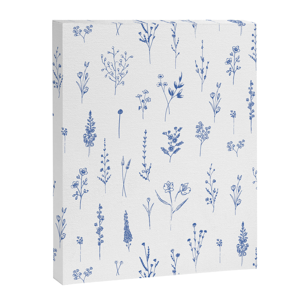 Wildflowers in blue Canvas Print Gallery Image 6