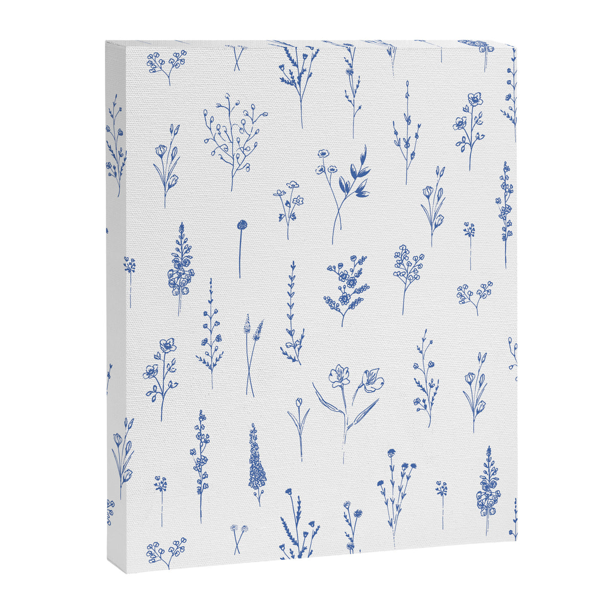 Wildflowers in blue Canvas Print Gallery Image 6