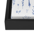 Wildflowers in blue Framed Canvas Print Gallery Image 3