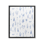 Wildflowers in blue Framed Canvas Print Gallery Image 6