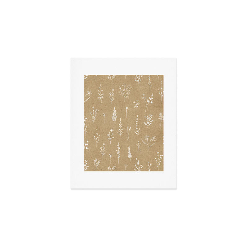 Wildflowers kraft Art Print Gallery Image 1