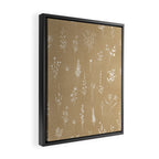 Wildflowers kraft Framed Canvas Print Gallery Image 2