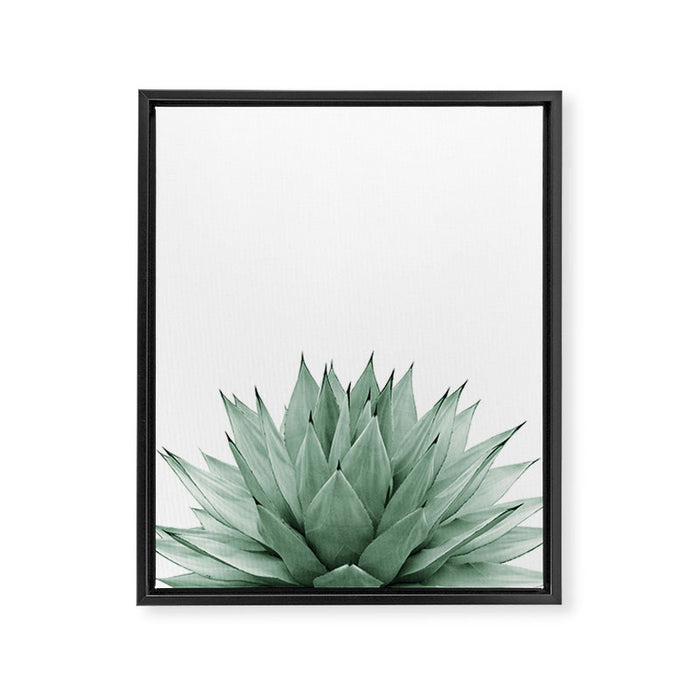 Agave Green Summer Vibes #1 #tropical #decor #art #society6 Framed Canvas Print Gallery Image 1