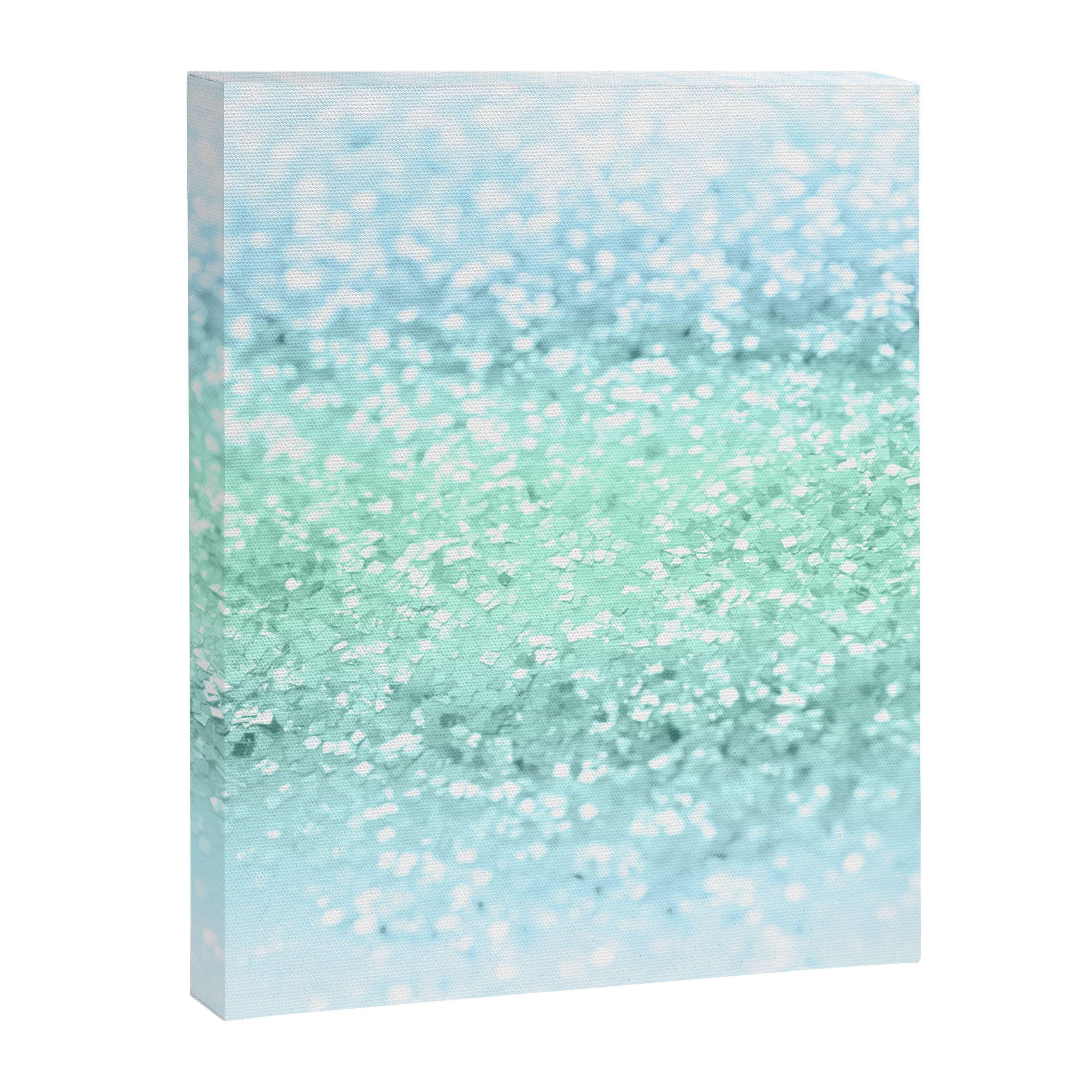 Aqua Seafoam Ocean Glitter #1 (Faux Glitter) #shiny #pastel #decor #art #society6 Canvas Print Gallery Image 6