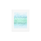 Aqua Seafoam Ocean Glitter #1 (Faux Glitter) #shiny #pastel #decor #art #society6 Art Print Gallery Image 1