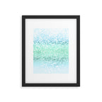 Aqua Seafoam Ocean Glitter #1 (Faux Glitter) #shiny #pastel #decor #art #society6 Framed Art Print Gallery Image 5