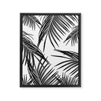 Black Palm Leaves Dream #1 #tropical #decor #art #society6 Framed Canvas Print Gallery Image 8