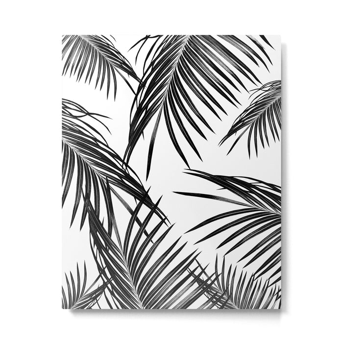 Black Palm Leaves Dream #1 #tropical #decor #art #society6 Metal Print Gallery Image 1