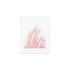 Blush Pink Palm Leaves Dream - Cali Summer Vibes #1 #tropical #decor #art #society6 Art Print Gallery Image 1