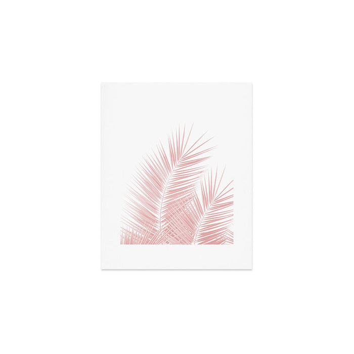 Blush Pink Palm Leaves Dream - Cali Summer Vibes #1 #tropical #decor #art #society6 Art Print Gallery Image 1