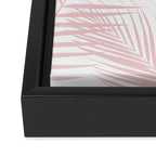 Blush Pink Palm Leaves Dream - Cali Summer Vibes #2 #tropical #decor #art #society6 Framed Canvas Print Gallery Image 3