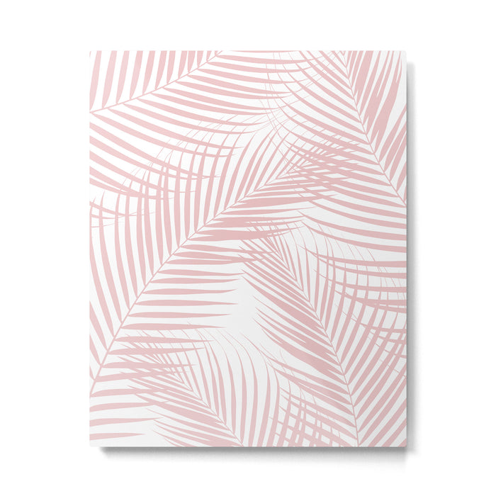 Blush Pink Palm Leaves Dream - Cali Summer Vibes #2 #tropical #decor #art #society6 Metal Print Gallery Image 1