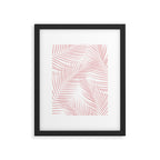 Blush Pink Palm Leaves Dream - Cali Summer Vibes #2 #tropical #decor #art #society6 Framed Art Print Gallery Image 5
