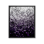 Dark Night Purple Black Silver Glitter #1 (Faux Glitter) #shiny #decor #art #society6 Framed Canvas Print Gallery Image 8