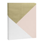 Gold meets Blush & White Geometric #1 (Faux Foil) #decor #art #society6 Canvas Print Gallery Image 3