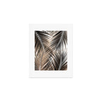 Golden Brown Palm Leaves Dream - Cali Summer Vibes #1 #tropical #decor #art #society6 Art Print Gallery Image 1