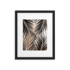 Golden Brown Palm Leaves Dream - Cali Summer Vibes #1 #tropical #decor #art #society6 Framed Art Print Gallery Image 5