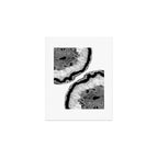 Gray Black White Agate Glitter Glamor #2 (Faux Glitter) #gem #decor #art #society6 Art Print Gallery Image 1