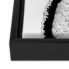 Gray Black White Agate Glitter Glamor #2 (Faux Glitter) #gem #decor #art #society6 Framed Canvas Print Gallery Image 3