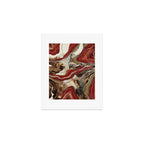 Liquid Marble Agate Glitter Glam #2 (Faux Glitter) #decor #art #society6 Art Print Gallery Image 1
