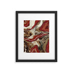 Liquid Marble Agate Glitter Glam #2 (Faux Glitter) #decor #art #society6 Framed Art Print Gallery Image 5