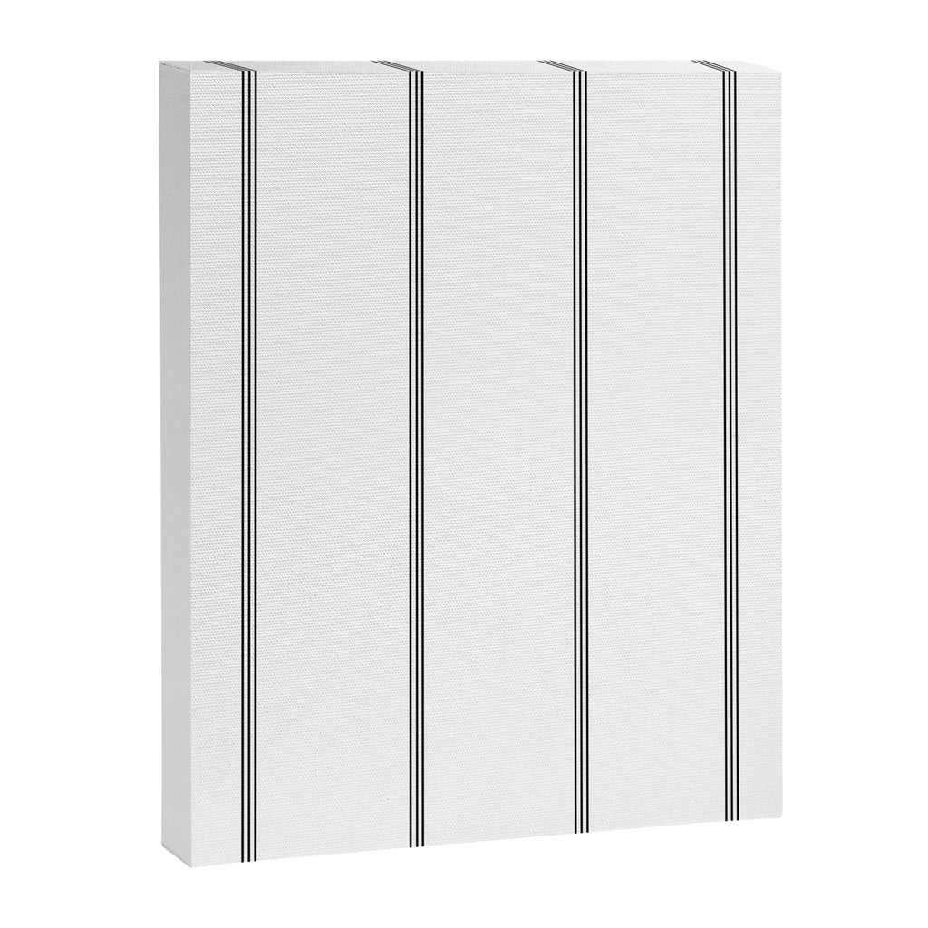 Minimal Black White Stripe Glam #2 #lines #decor #art #society6 Canvas Print Gallery Image 6