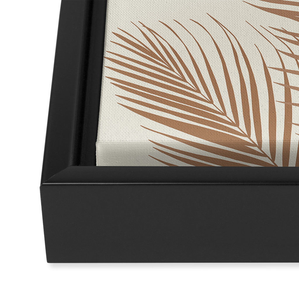Minimal Monstera Palm Finesse #1 #tropical #decor #art #society6 Framed Canvas Print Gallery Image 3