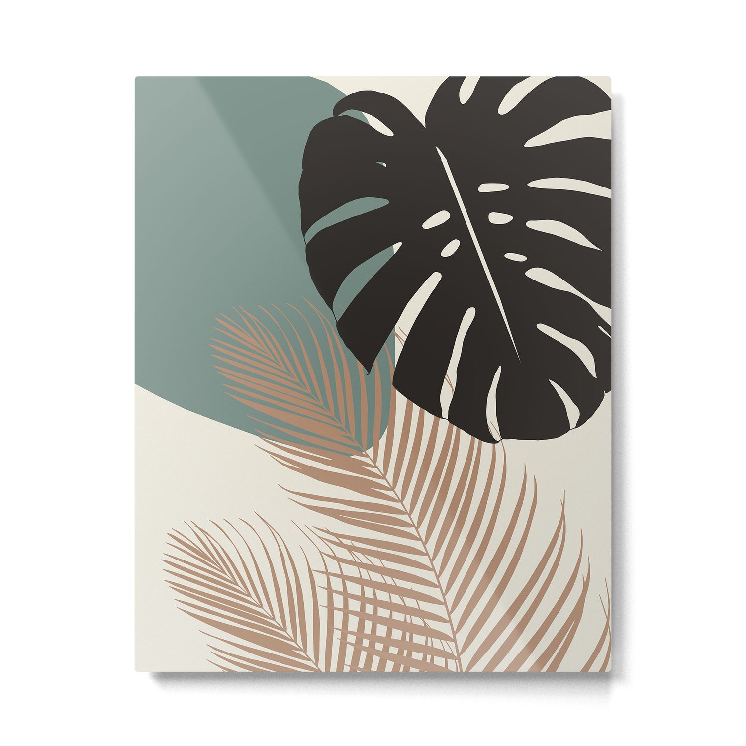 Minimal Monstera Palm Finesse #1 #tropical #decor #art #society6 Metal Print Gallery Image 6