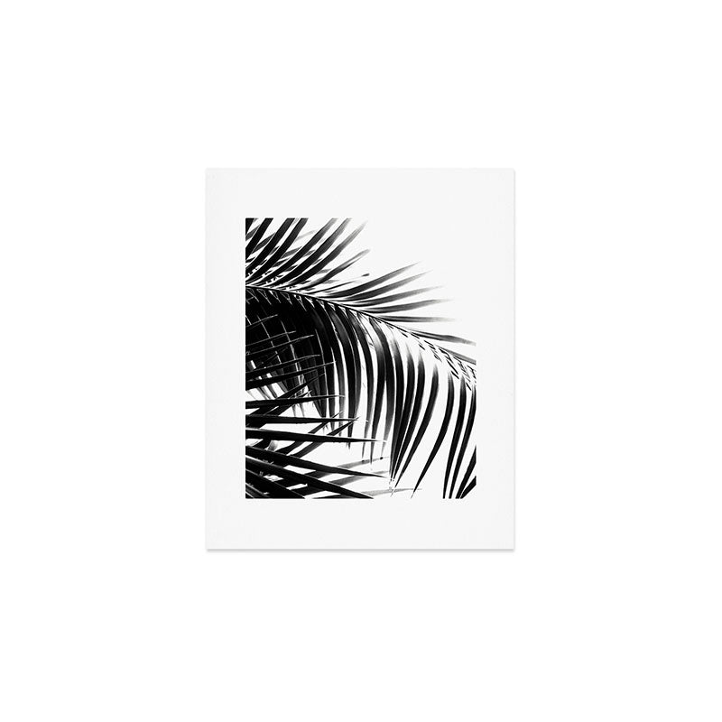 Palm Leaves Black & White Vibes #3 #tropical #decor #art #society6 Art Print Gallery Image 1