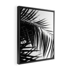 Palm Leaves Black & White Vibes #3 #tropical #decor #art #society6 Framed Canvas Print Gallery Image 2