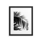 Palm Leaves Black & White Vibes #3 #tropical #decor #art #society6 Framed Art Print Gallery Image 5