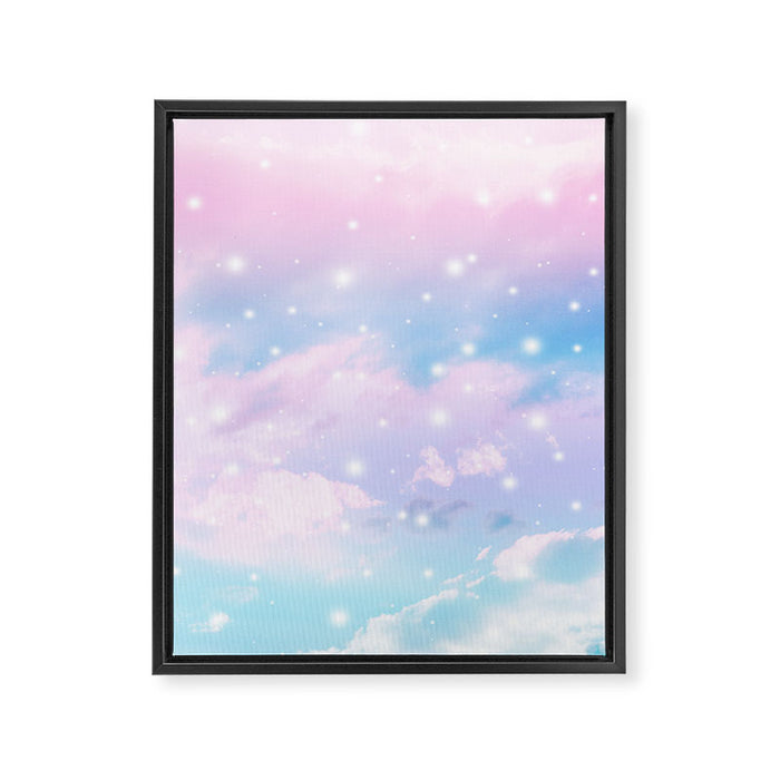 Pastel Cosmos Dream #4 #decor #art #society6 Framed Canvas Print Gallery Image 1