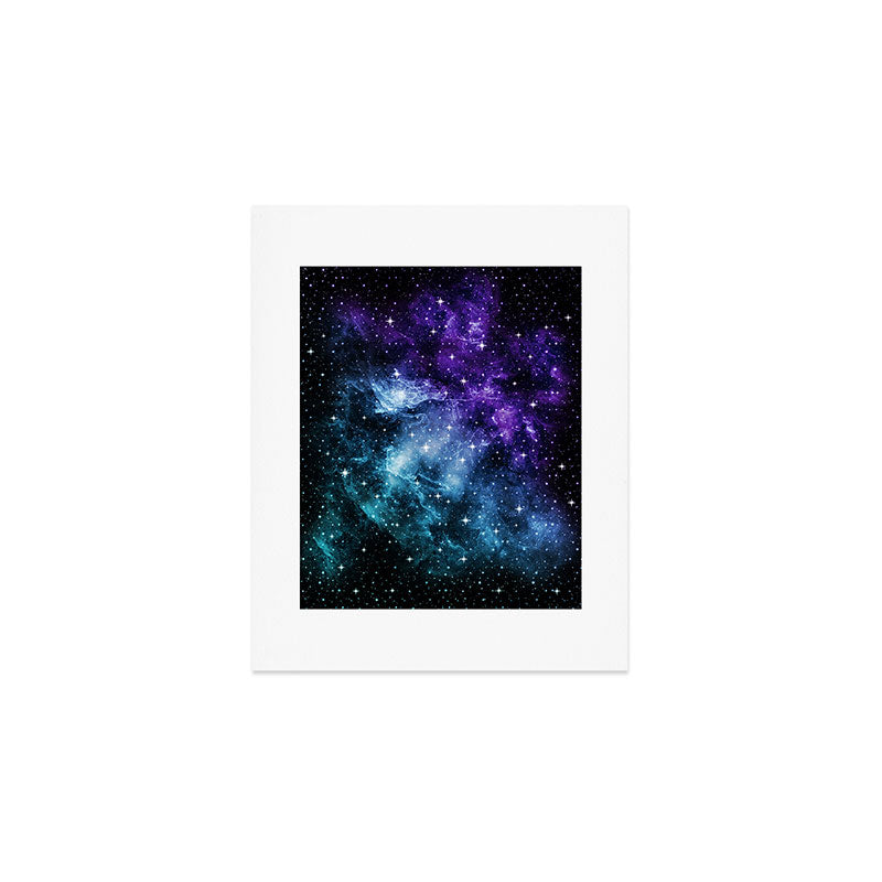 Purple Teal Galaxy Nebula Dream #1 #decor #art #society6 Art Print Gallery Image 1