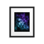 Purple Teal Galaxy Nebula Dream #1 #decor #art #society6 Framed Art Print Gallery Image 6