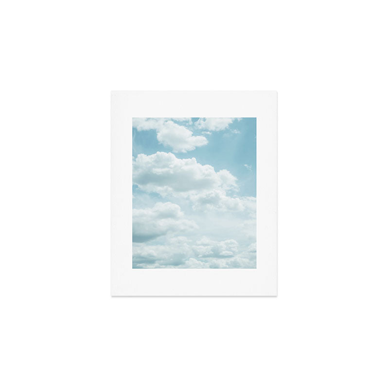 Soft Blue Clouds #2 #clouds #wall #art #society6 Art Print Gallery Image 1