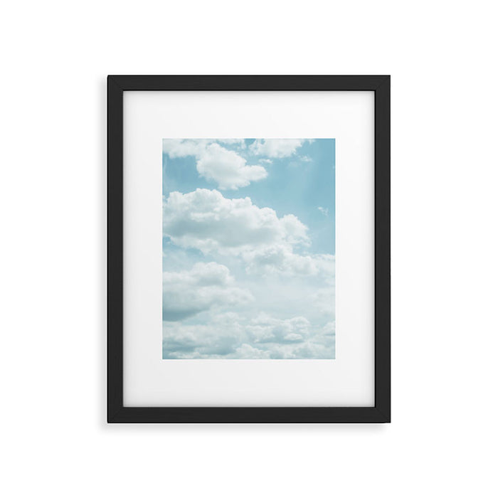 Soft Blue Clouds #2 #clouds #wall #art #society6 Framed Art Print Gallery Image 1