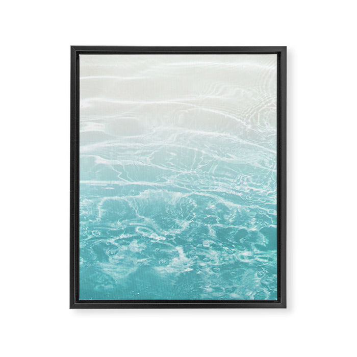 Soft Blue Gray Ocean Dream #1 #water #decor #art #society6 Framed Canvas Print Gallery Image 1