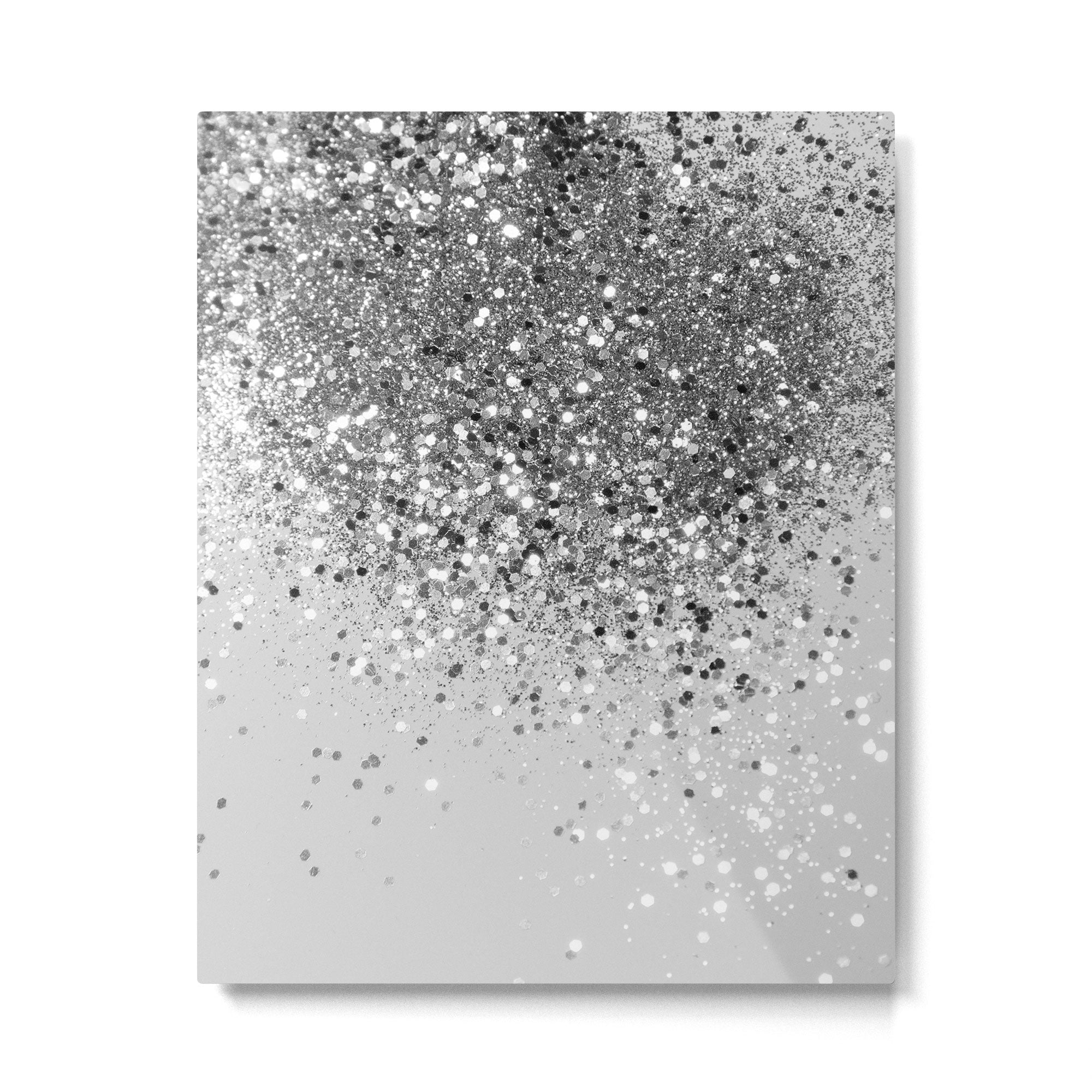 Soft Silver Gray Glitter #1 (Faux Glitter - Photography) #shiny #decor #art #society6 Metal Print Gallery Image 6