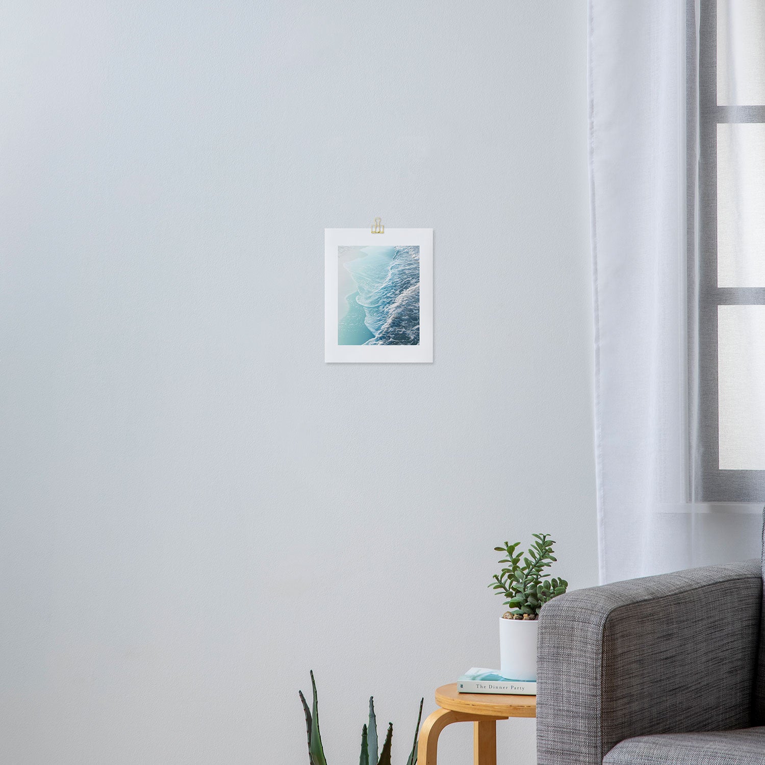 Soft Turquoise Ocean Dream Waves #1 #water #decor #art #society6 Art Print Gallery Image 3